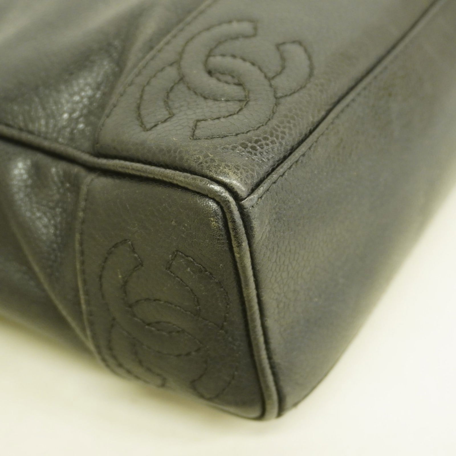 Calfskin Chanel Shoulder Bag Grained - 6