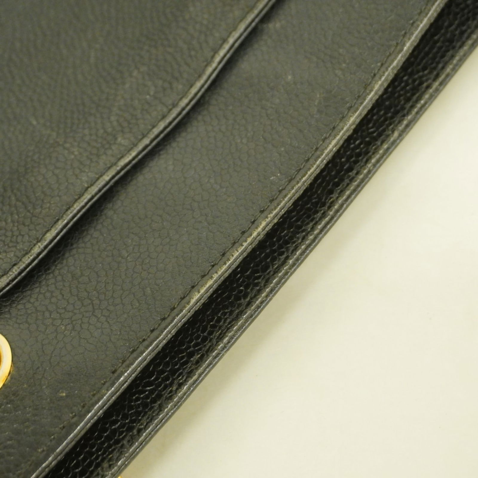 Calfskin Chanel Shoulder Bag Grained - 8