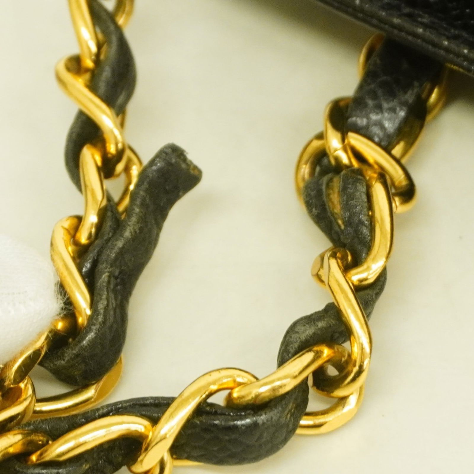 Calfskin Chanel Shoulder Bag Grained - 9