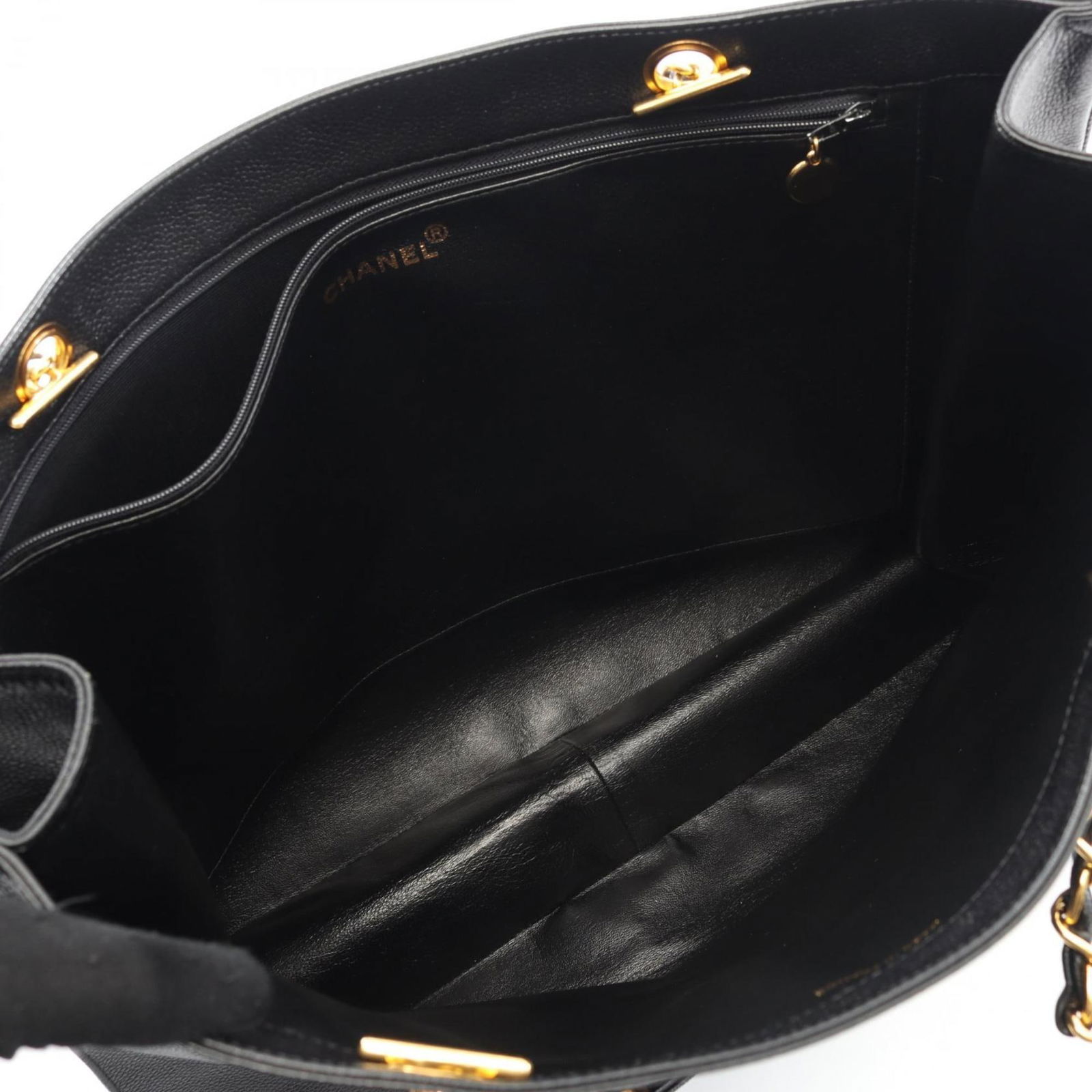 Leather Chanel Tote Bag - 3