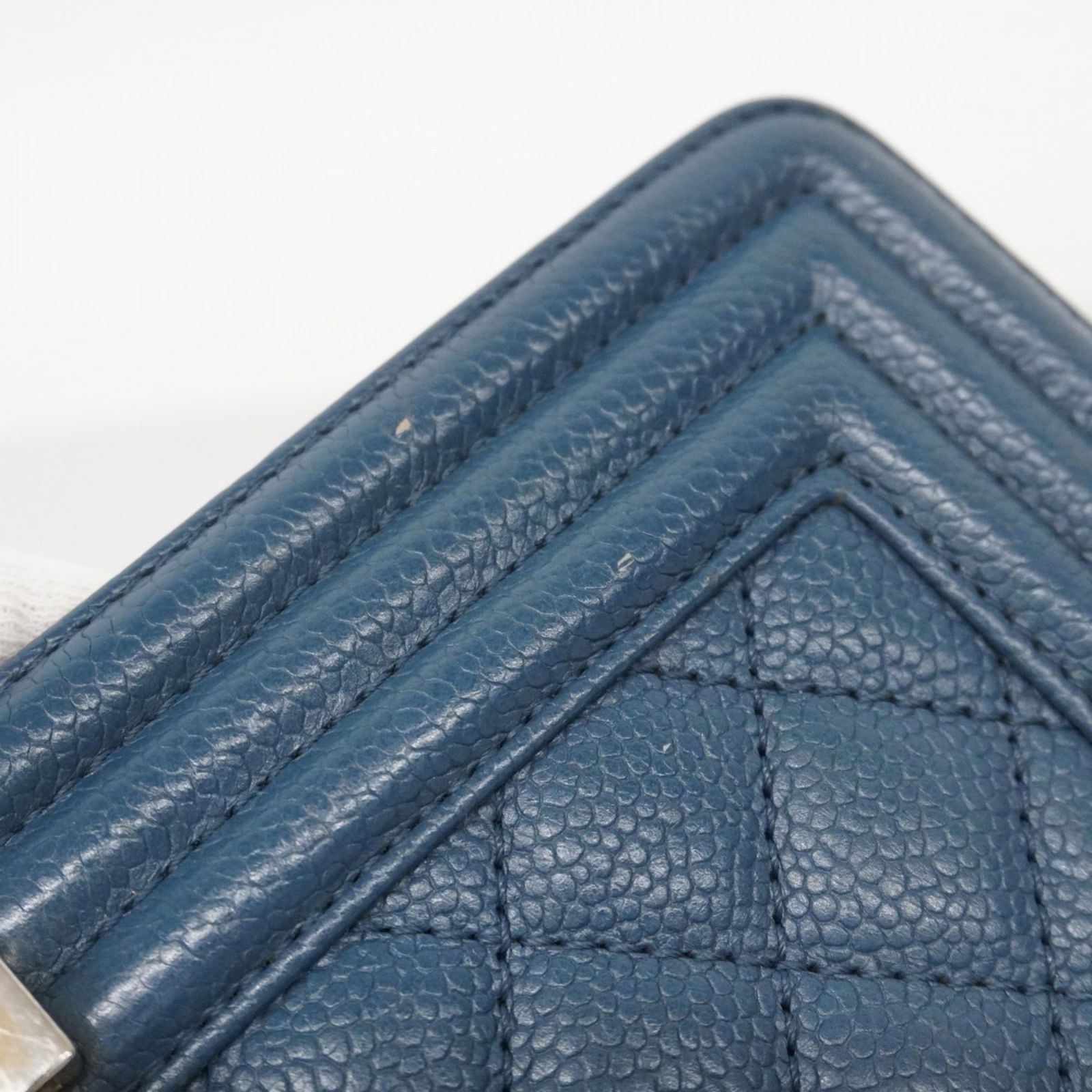 Calfskin Chanel Shoulder Bag Grained - 11