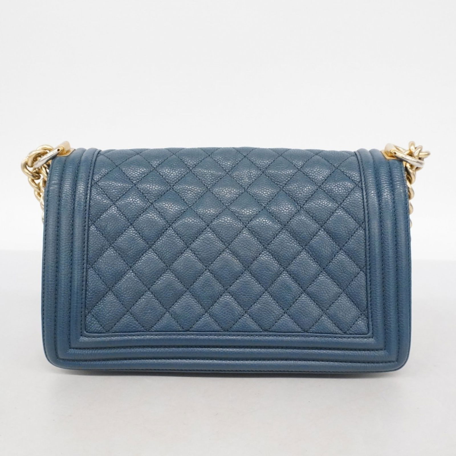 Calfskin Chanel Shoulder Bag Grained - 14