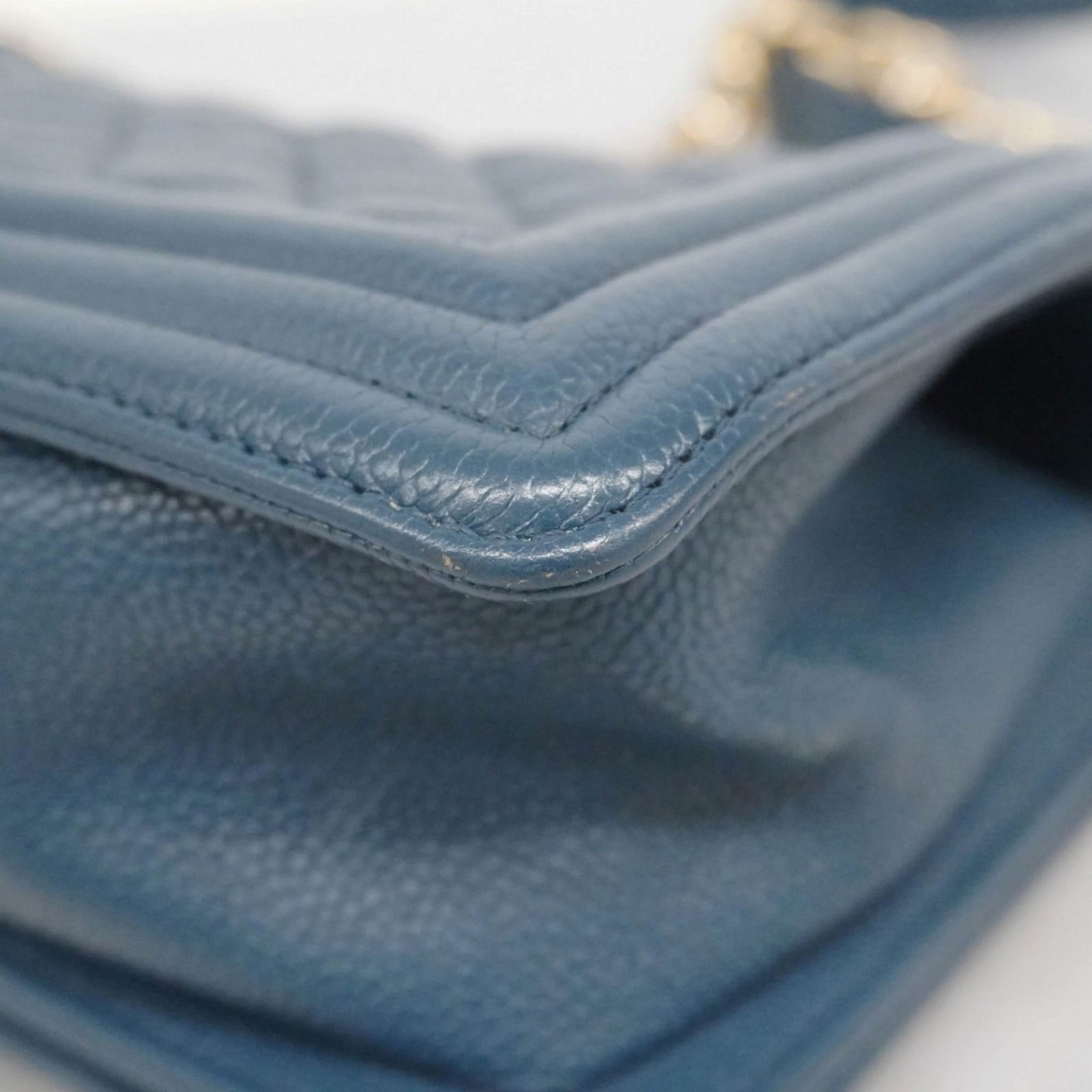 Calfskin Chanel Shoulder Bag Grained - 7