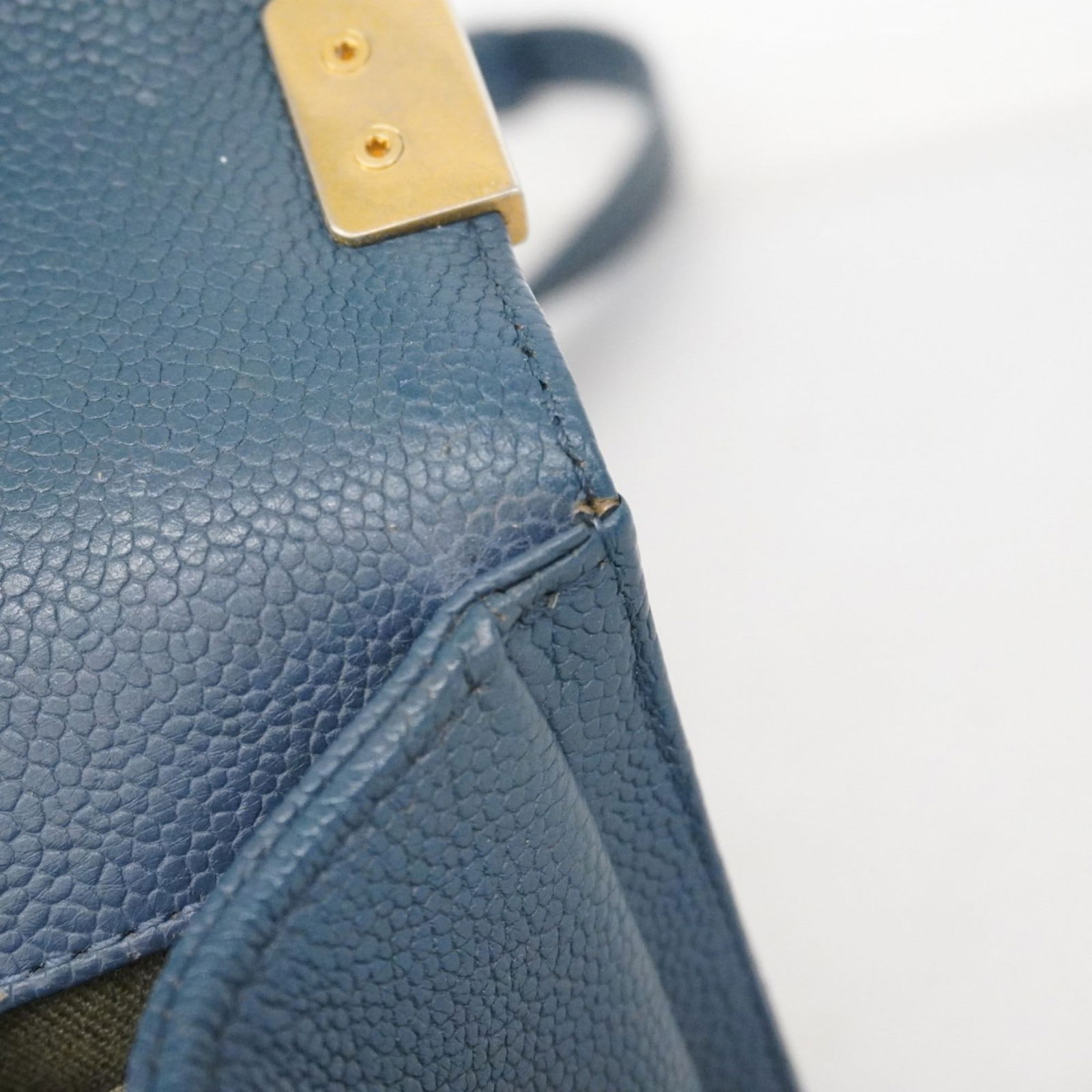 Calfskin Chanel Shoulder Bag Grained - 9