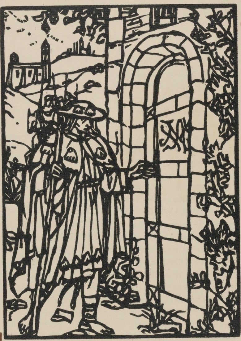 Woodcut - mile Bernard - Composition (Morane - No. 100) - Les Petites Fleurs de St. Franoise - 2