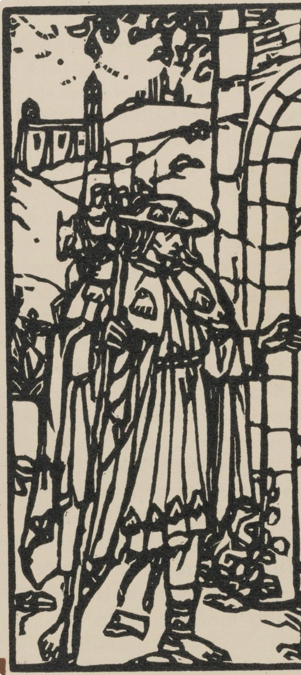 Woodcut - mile Bernard - Composition (Morane - No. 100) - Les Petites Fleurs de St. Franoise - 3