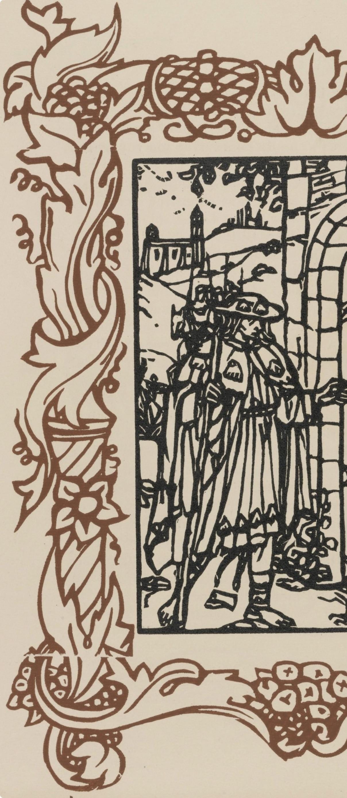 Woodcut - mile Bernard - Composition (Morane - No. 100) - Les Petites Fleurs de St. Franoise - 5