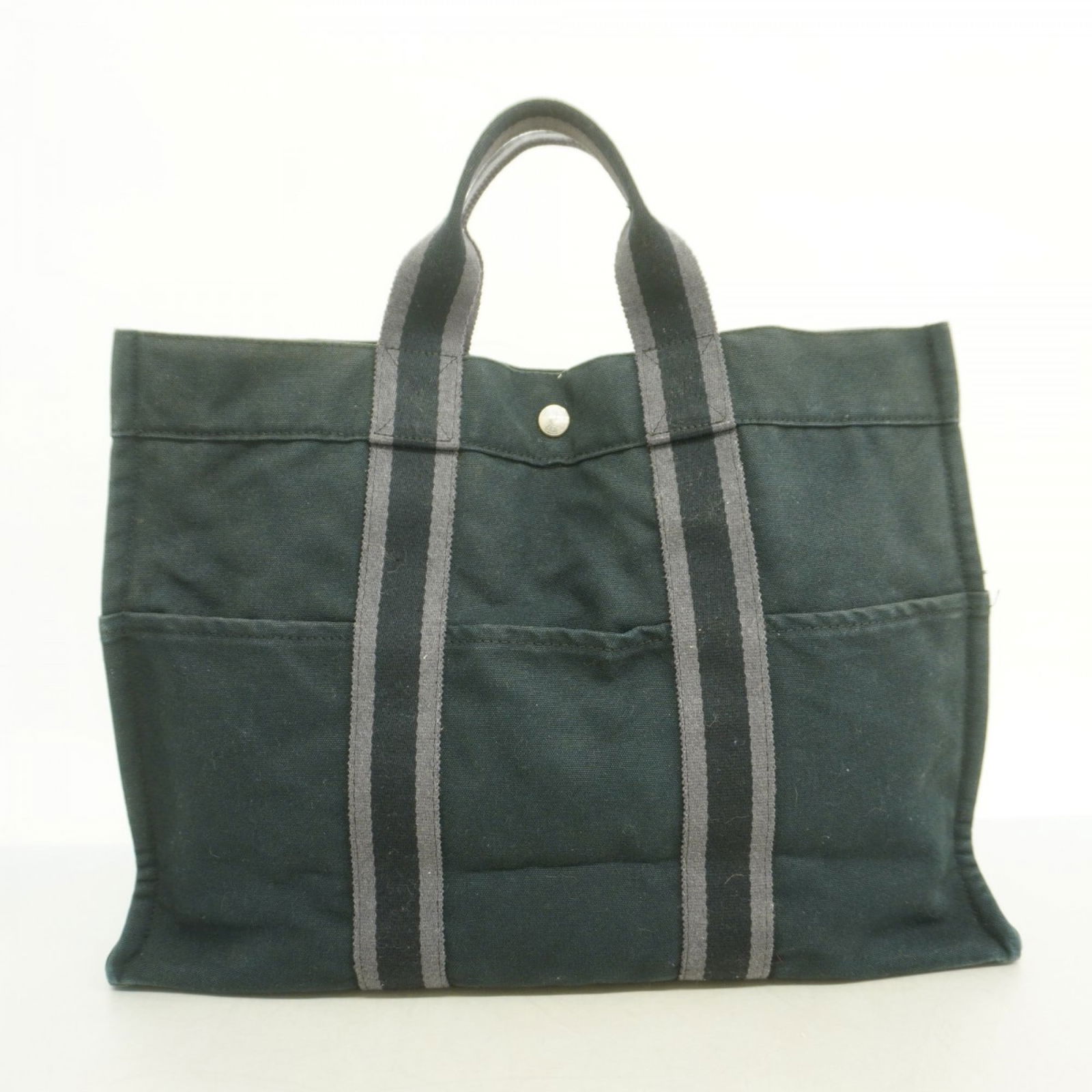 Canvas Hermes Tote Bag - 12