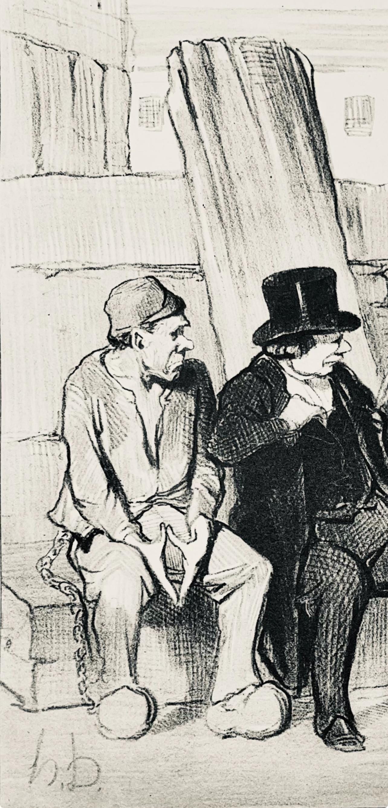 Lithograph - Honor Daumier - Composition - Law and Justice - 2