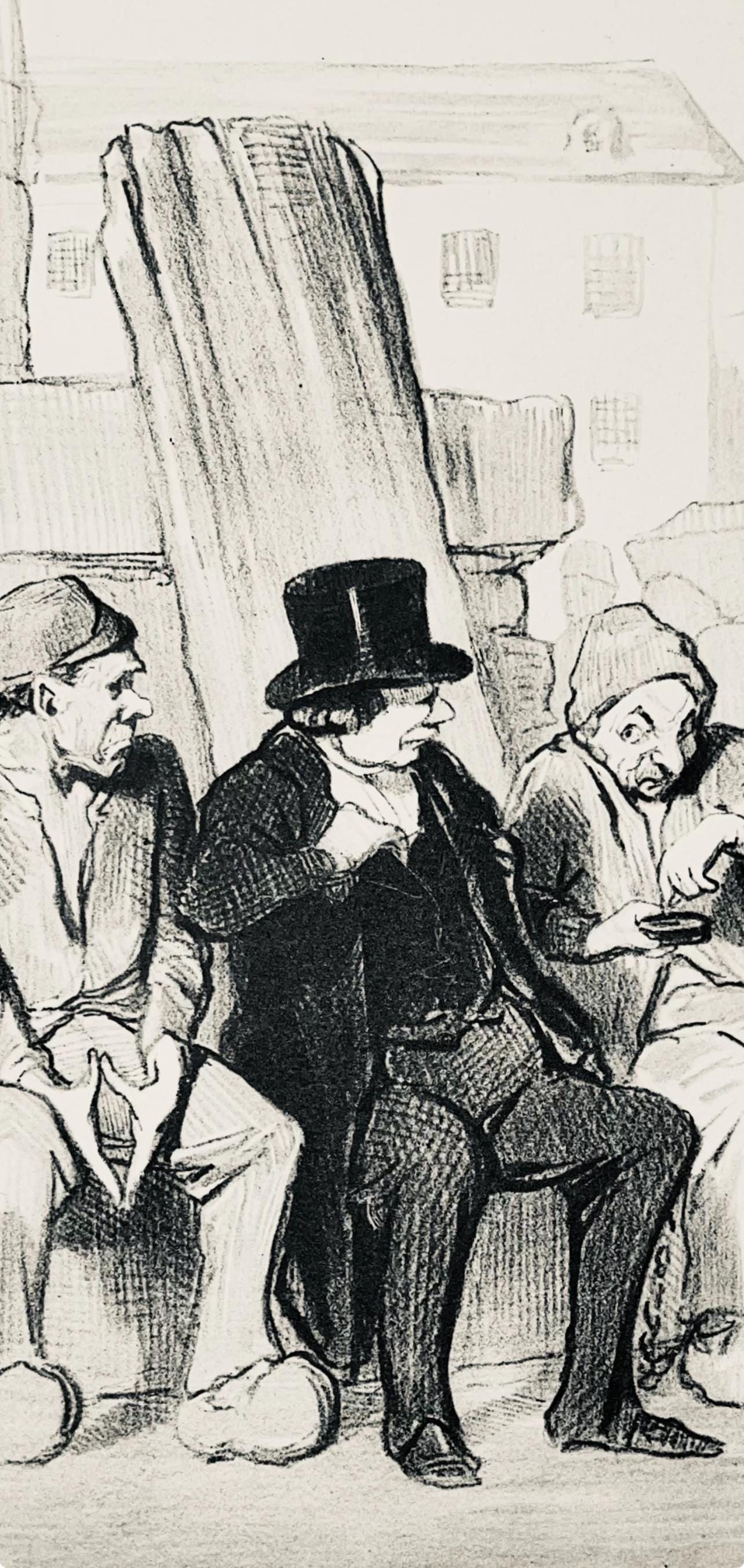 Lithograph - Honor Daumier - Composition - Law and Justice - 3