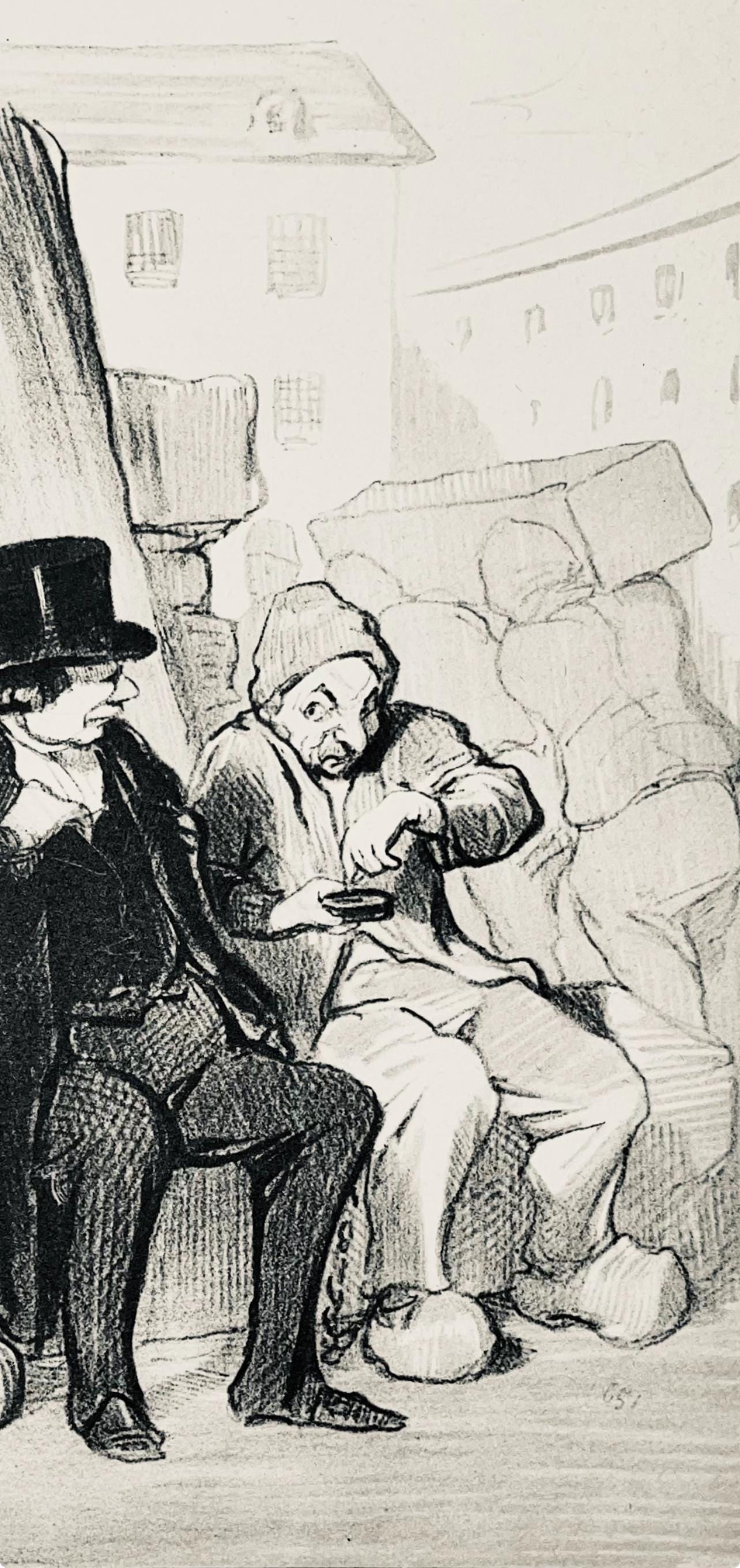 Lithograph - Honor Daumier - Composition - Law and Justice - 4