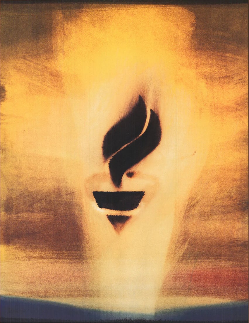 Contemporary ROSS BLECKNER Unity '94 34" x 24" Offset Lithograph 1994 - 2