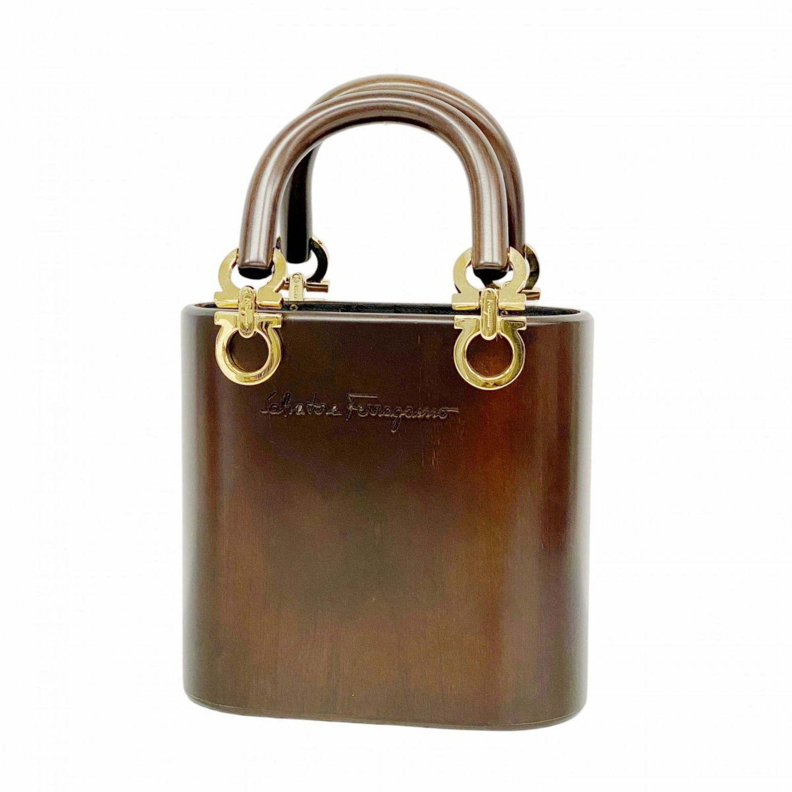 Wood Salvatore Ferragamo Handbag: Wood Salvatore Ferragamo Handbag This listing features Wood Salvatore Ferragamo Handbag. Item specifics are provided below. Item Specifics: Brand: Salvatore Ferragamo Type: Handbag Material: Wood