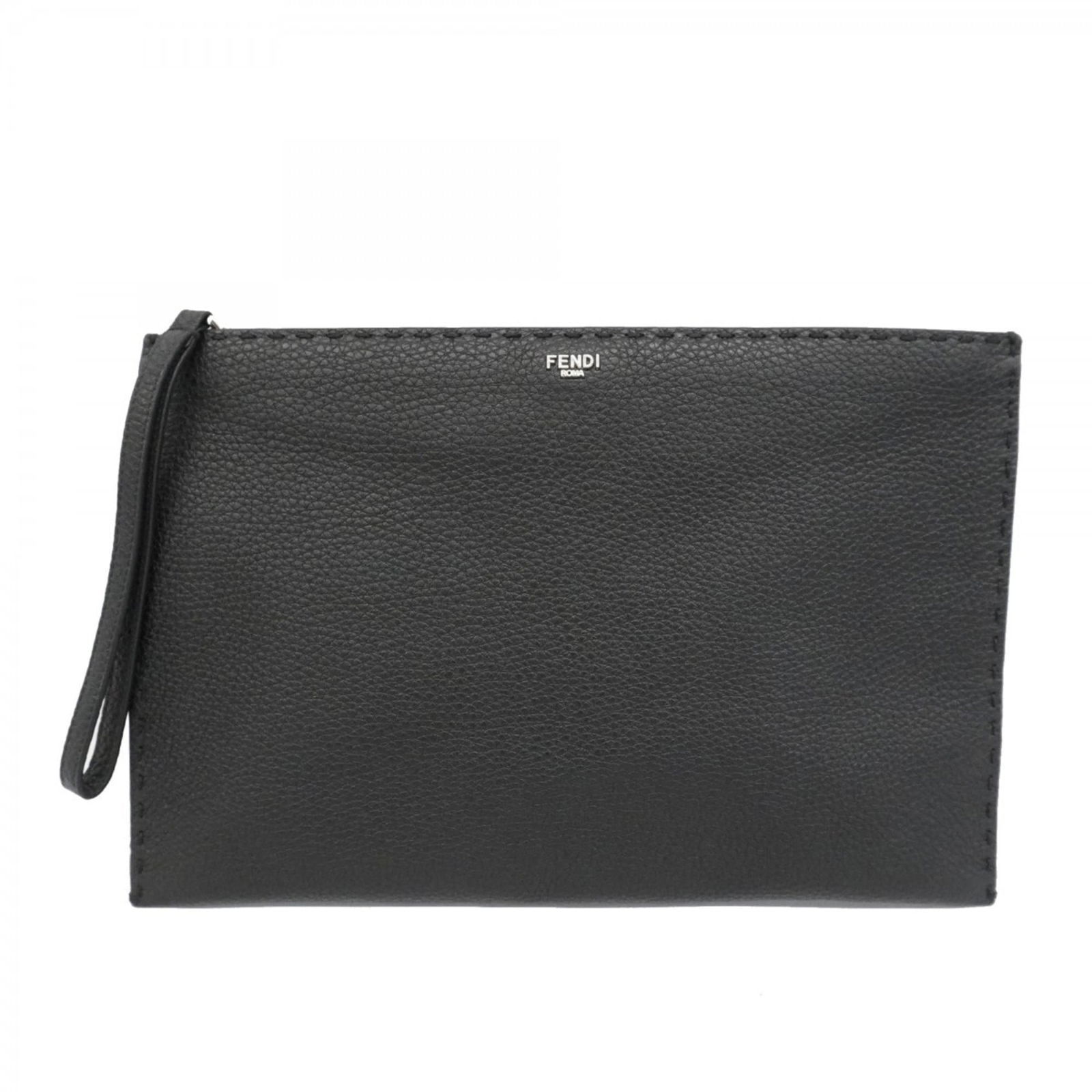 Leather Fendi Clutch Bag: Leather Fendi Clutch Bag This listing features Leather Fendi Clutch Bag. Item specifics are provided below. Item Specifics: Brand: Fendi Type: Clutch Bag Material: Leather Color: Black Hardware
