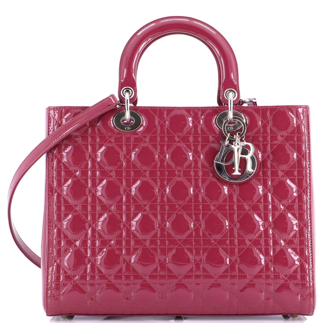 Large Christian Dior Lady Dior Bag Cannage Quilt Patent: Large Christian Dior Lady Dior Bag Cannage Quilt Patent This listing features Large Christian Dior Lady Dior Bag Cannage Quilt Patent. Item specifics are provided below. Item Specifics: Brand: