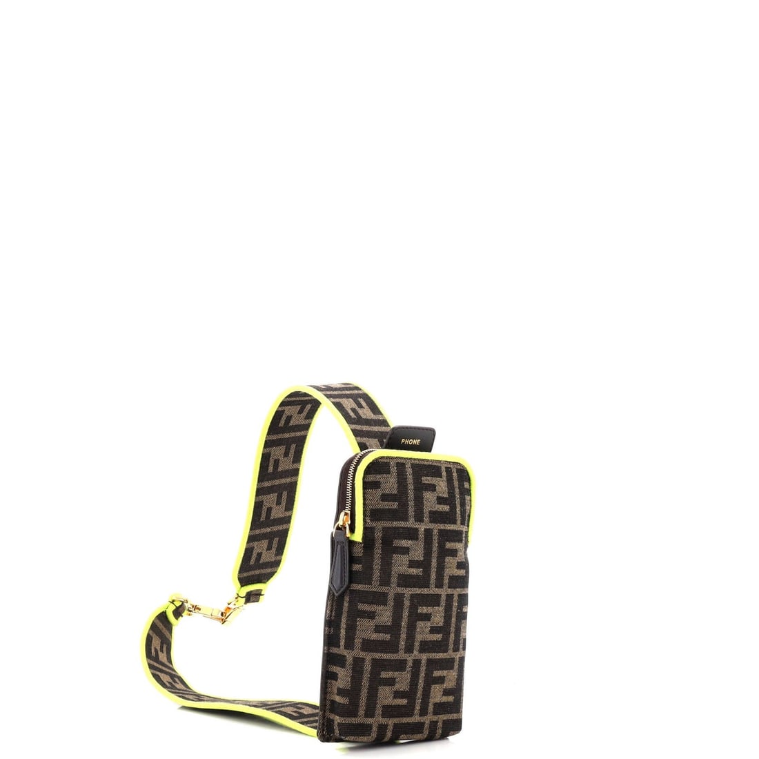 Canvas Fendi Strap You Shoulder Strap with Pouch Zucca - 2