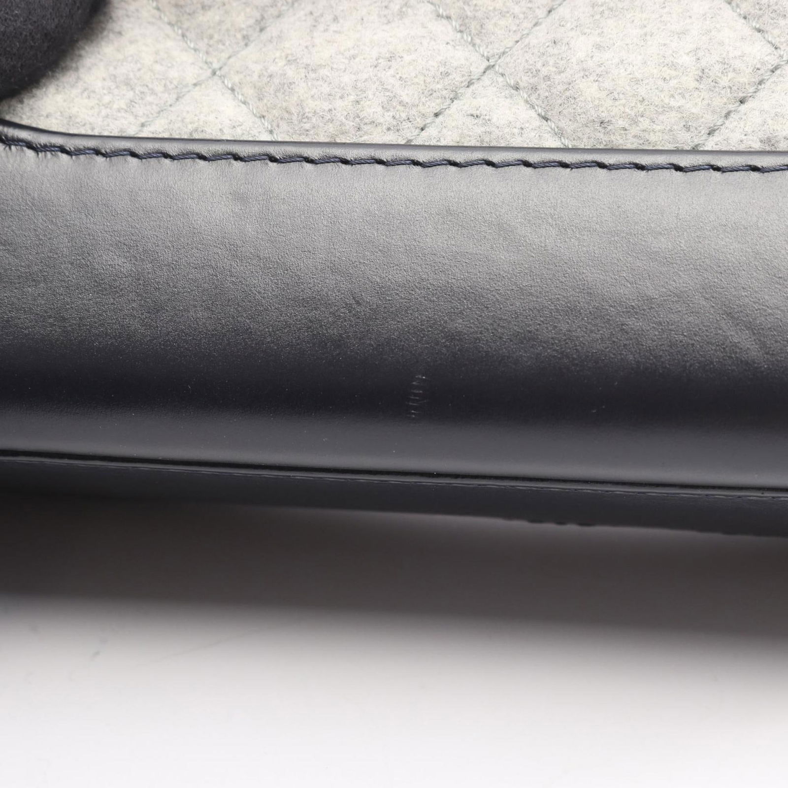 Leather - Chanel Shoulder Bag Wool - 7