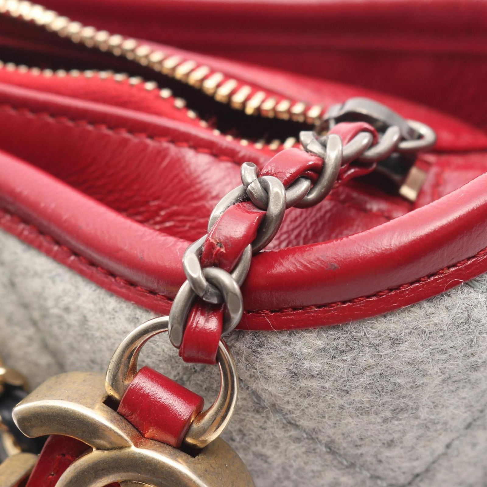 Leather - Chanel Shoulder Bag Wool - 9