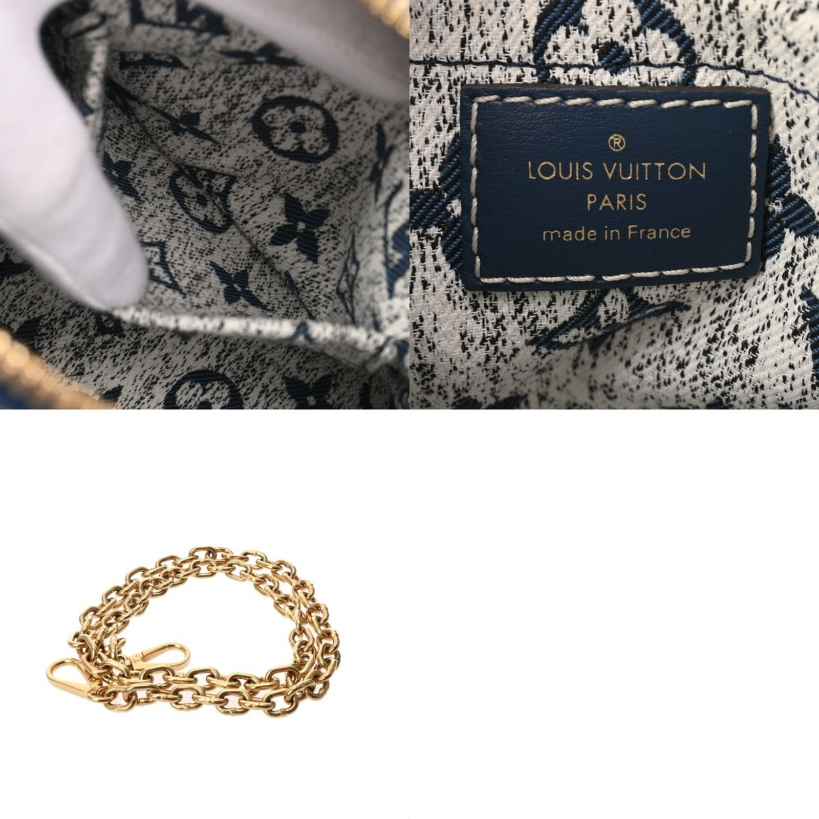 Denim - Louis Vuitton Handbag Monogram - Jacquard - 11