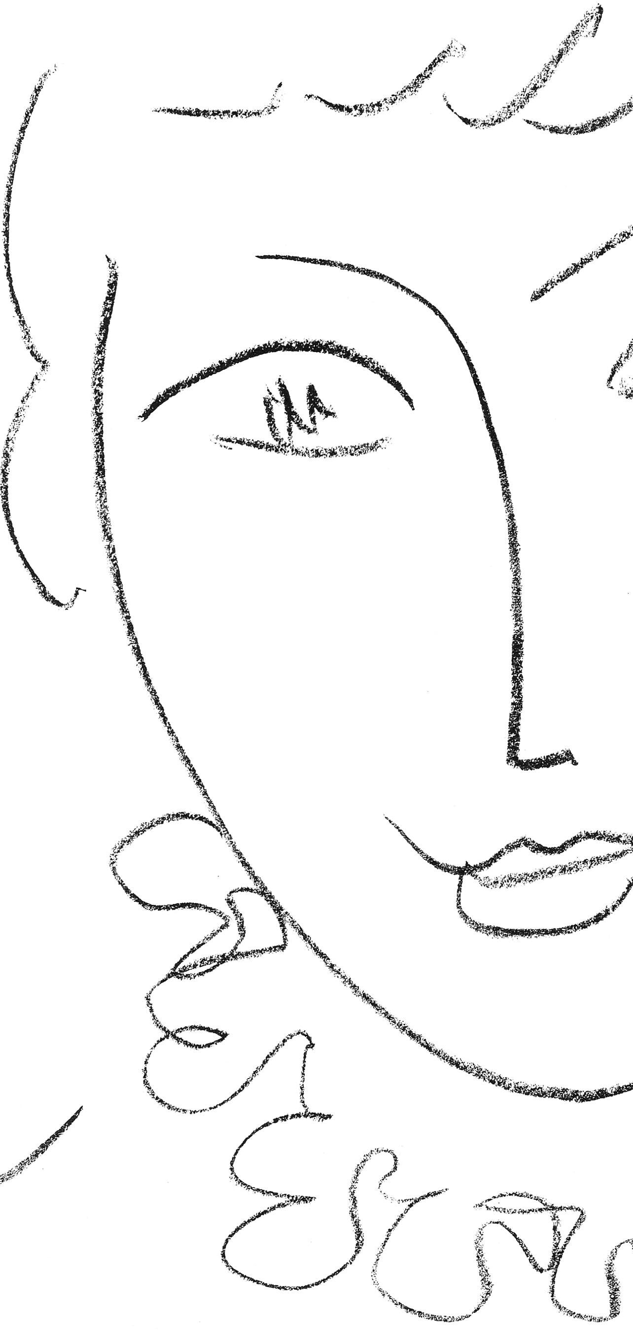 Lithograph - Henri Matisse - La Pompadour (Duthuit 670) - Portraits par Henri Matisse - 3