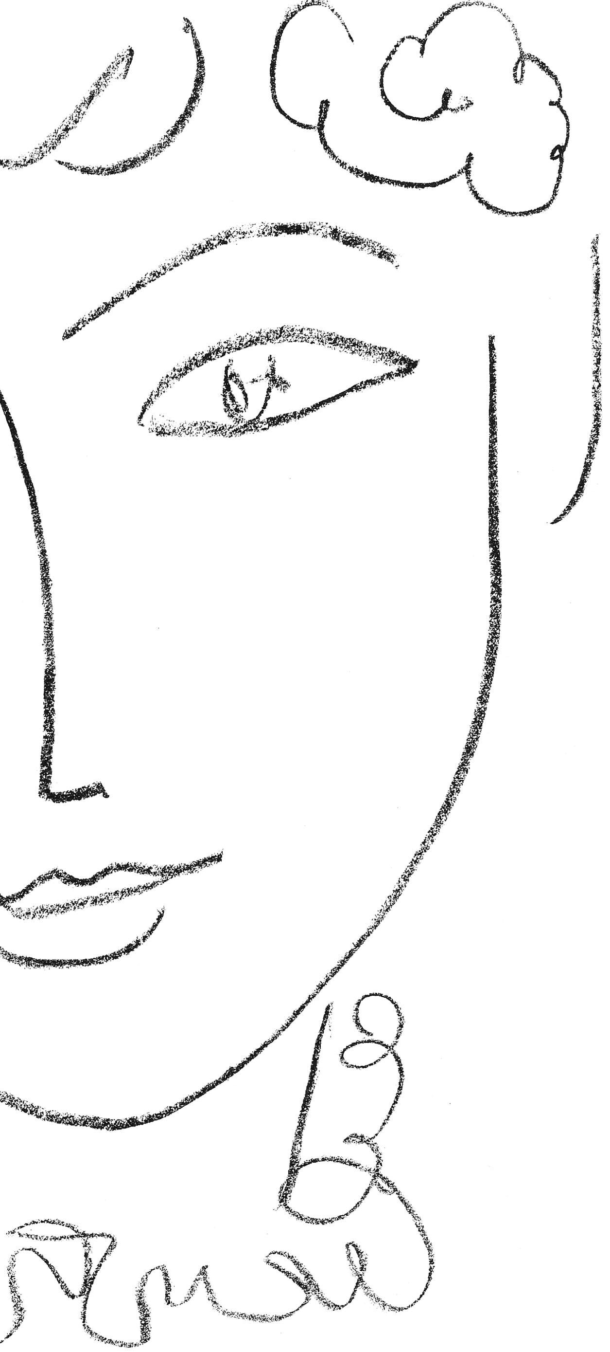 Lithograph - Henri Matisse - La Pompadour (Duthuit 670) - Portraits par Henri Matisse - 4