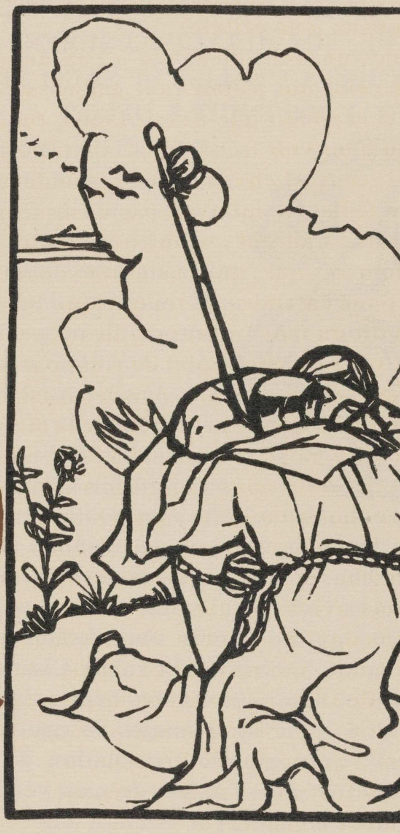 Woodcut - mile Bernard - Composition (Morane - No. 100) - Les Petites Fleurs de St. Franoise - 3