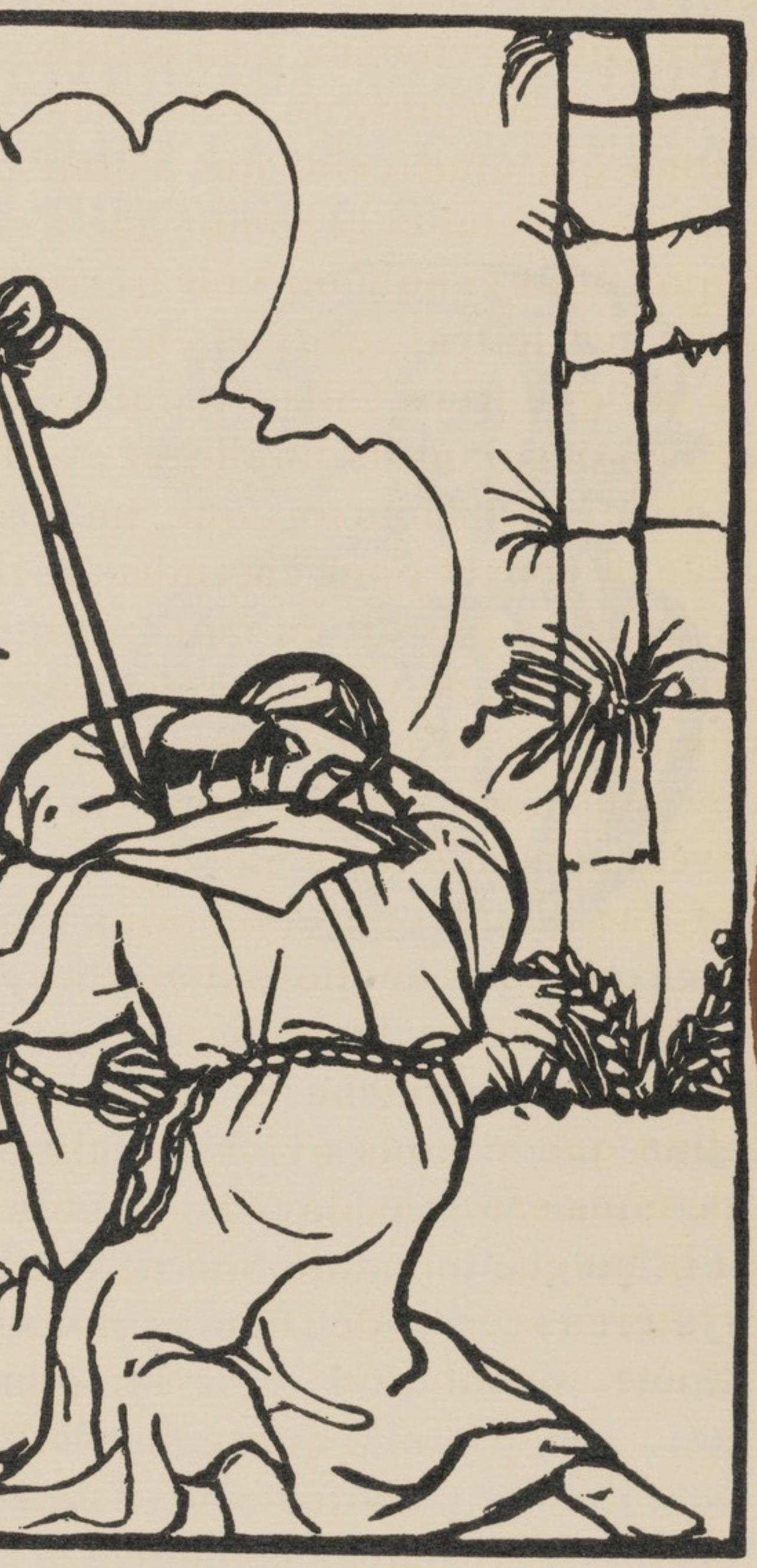 Woodcut - mile Bernard - Composition (Morane - No. 100) - Les Petites Fleurs de St. Franoise - 4