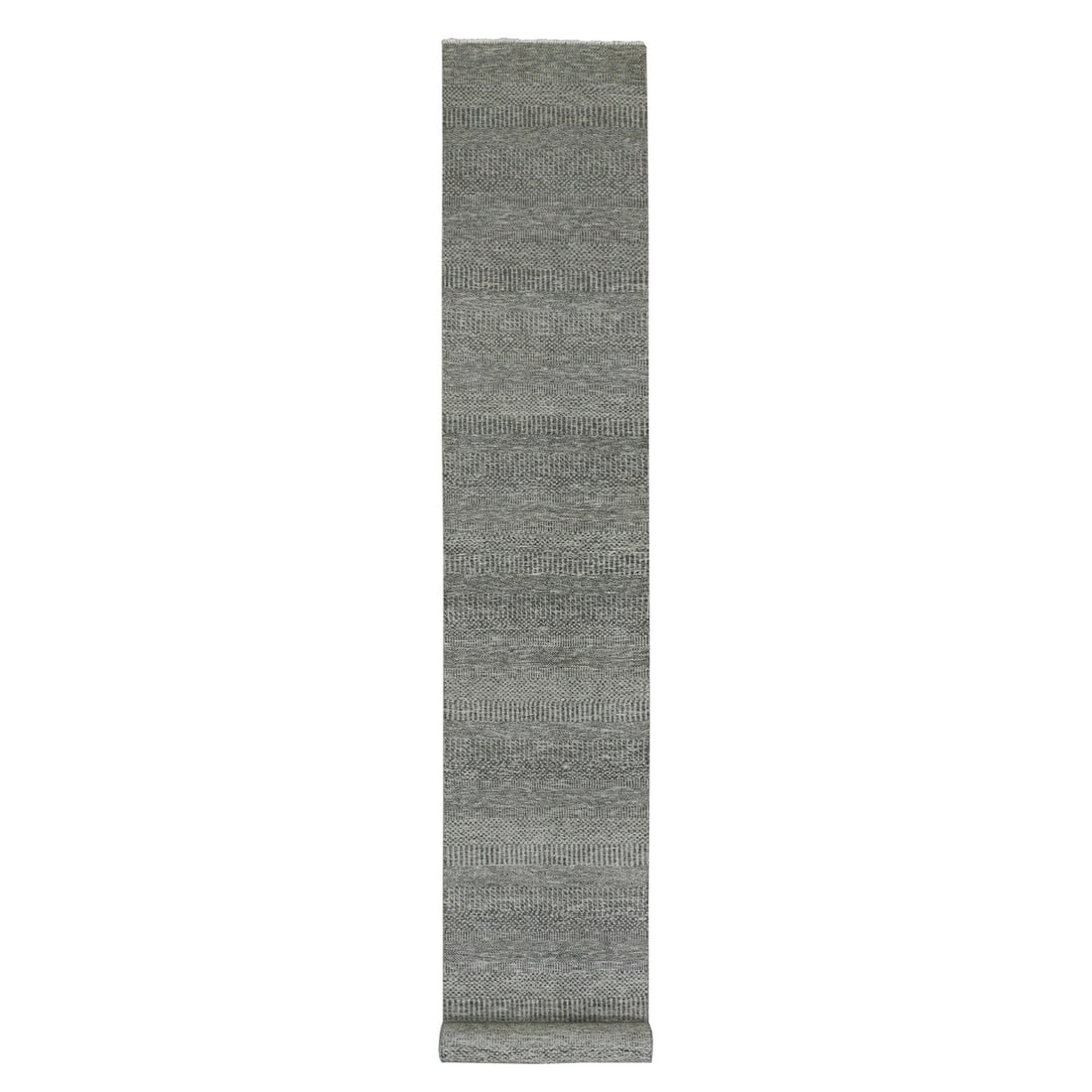 Rug 2'7"x15'10" Steeple Gray Undyed Wool Grass XL Runner Hand Knotted: Rug 2'7"x15'10" Steeple Gray Undyed Wool Grass XL Runner Hand Knotted This listing features Rug 2'7"x15'10" Steeple Gray Undyed Wool Grass XL Runner Hand Knotted. Item specifics are provided below. 