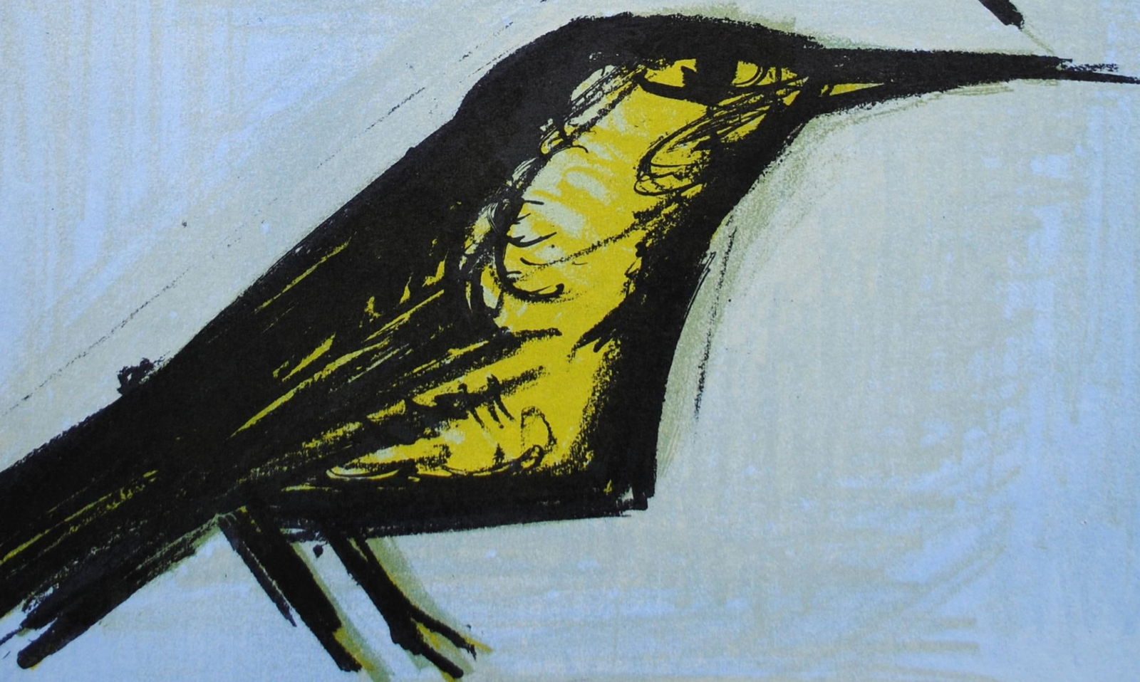 Lithograph - Bernard Buffet - Les deux oiseaux - Lithographs 1952-1966 - 2