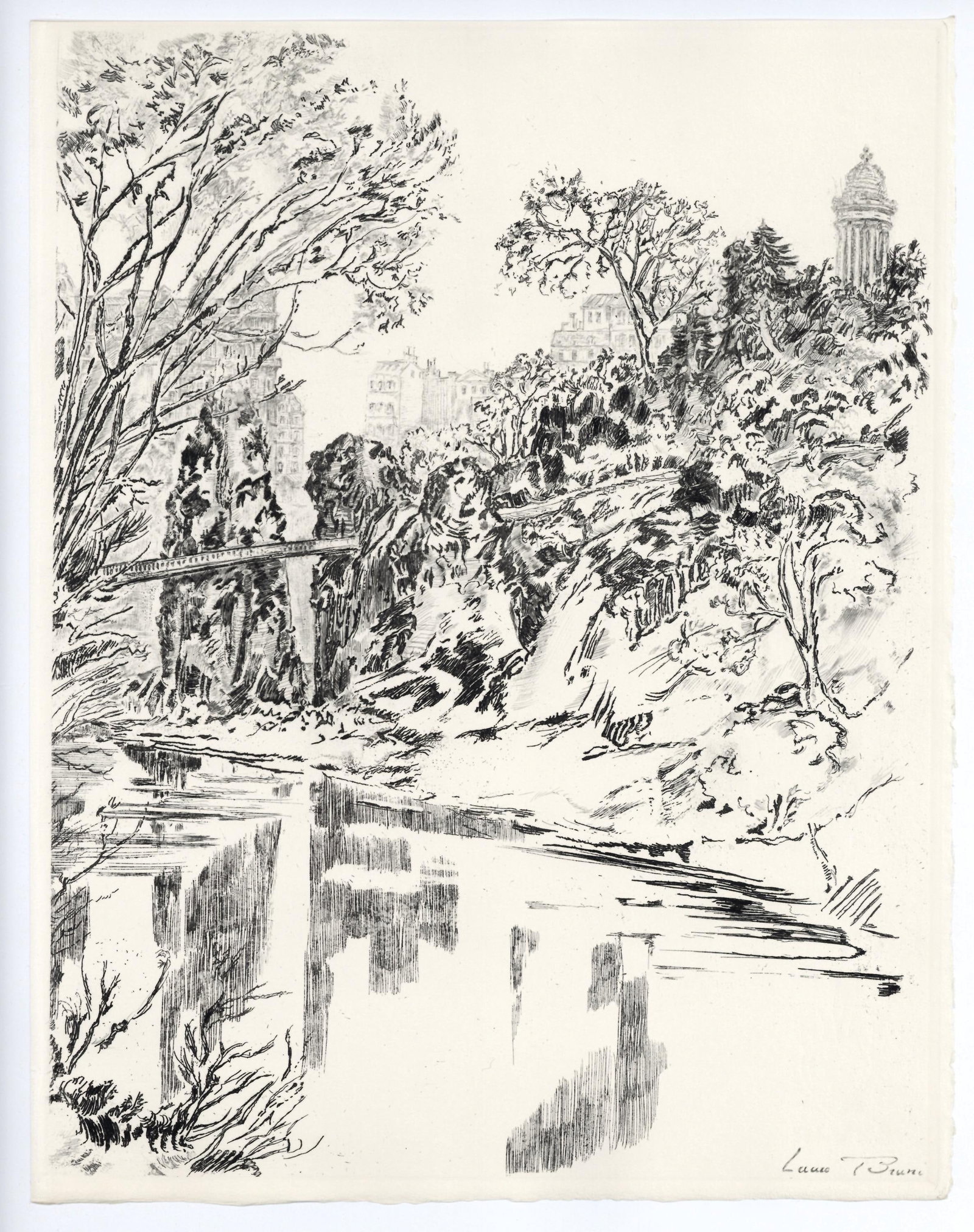 Etching - Laure Stella Bruni - Mnilmontant - A La gloire Paris - 6