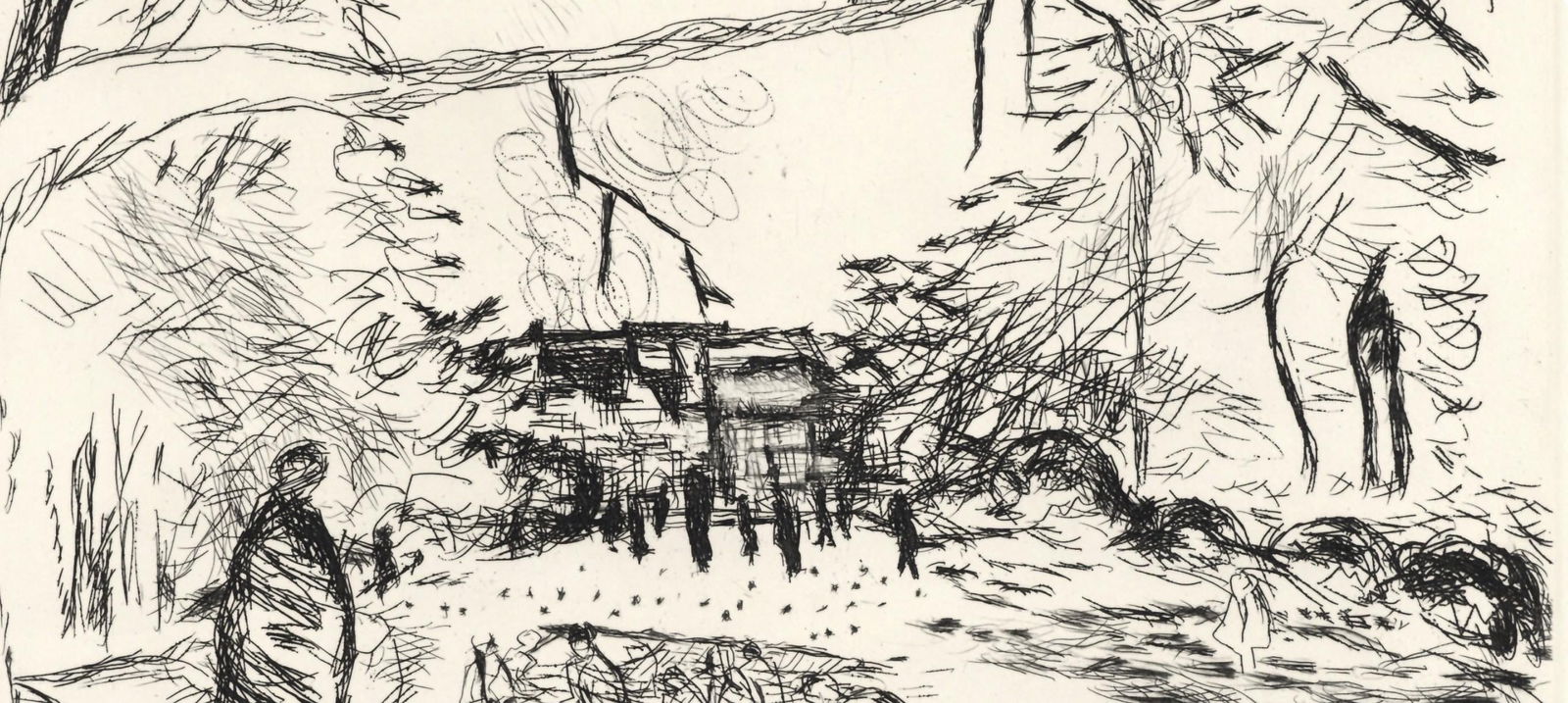 Etching - Pierre Bonnard - Le Parc Monceau - A La gloire Paris - 4