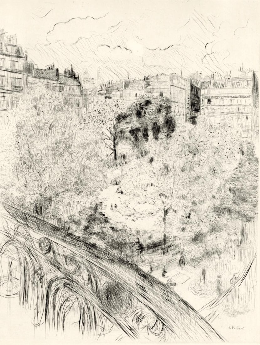Etching - douard Vuillard - Le Square Vintimille - A La gloire Paris (1 of 10)