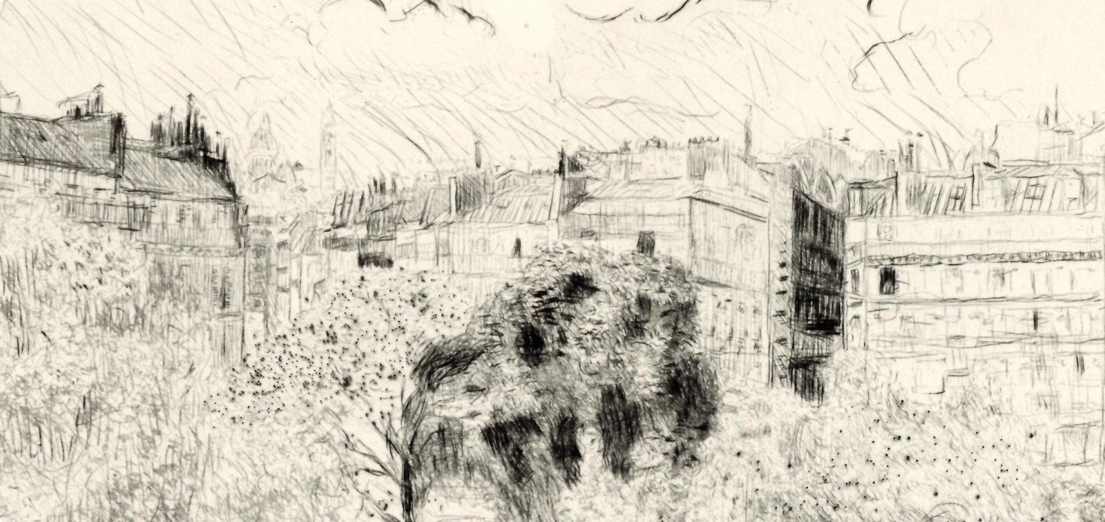 Etching - douard Vuillard - Le Square Vintimille - A La gloire Paris - 5