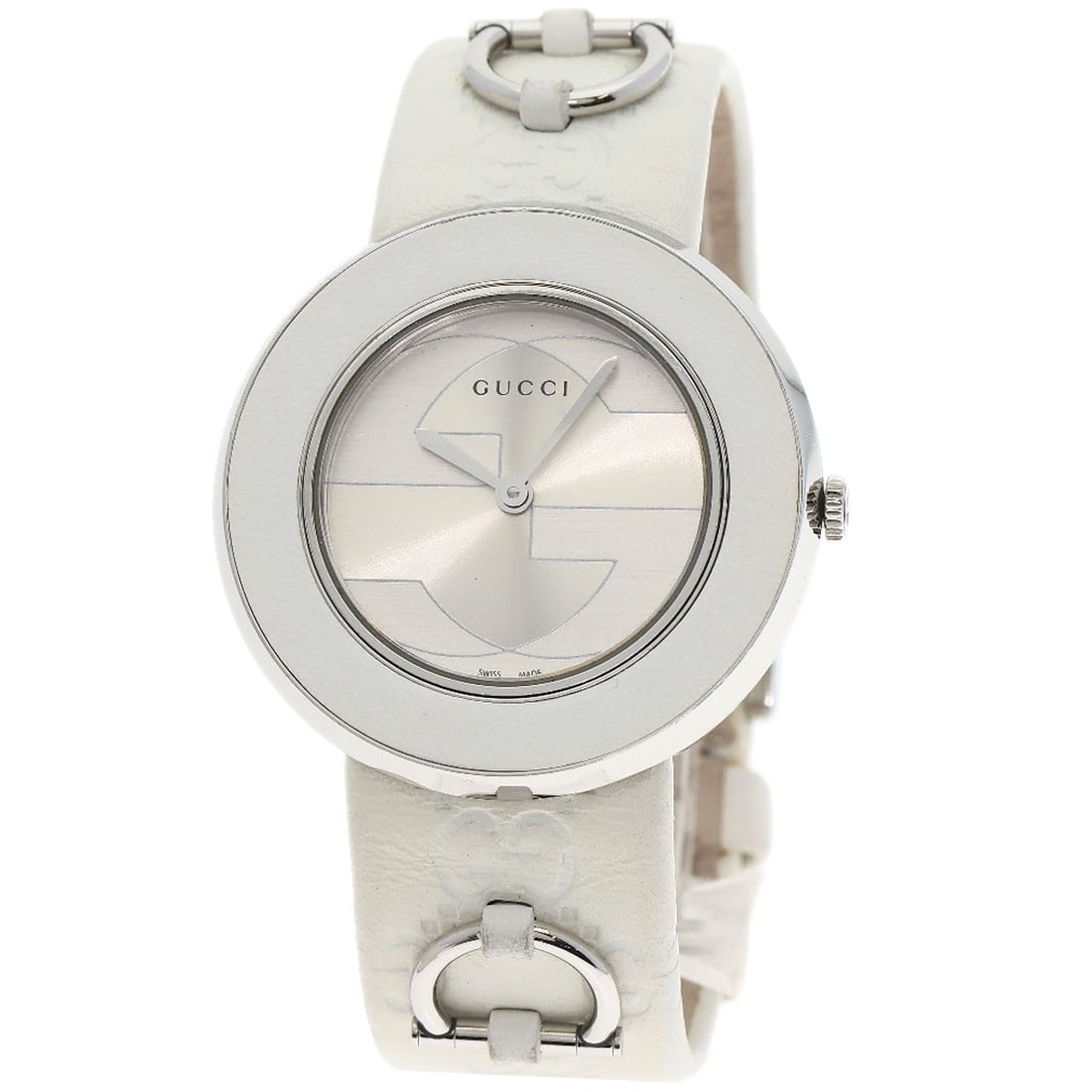 Leather GUCCI You play Watches 129.4 Stainless Steel/ (1 of 20)