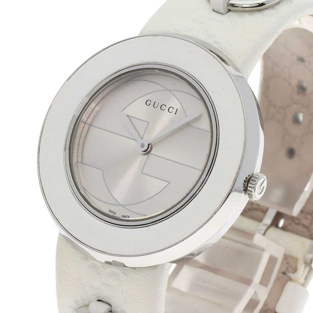 Leather GUCCI You play Watches 129.4 Stainless Steel/ - 3