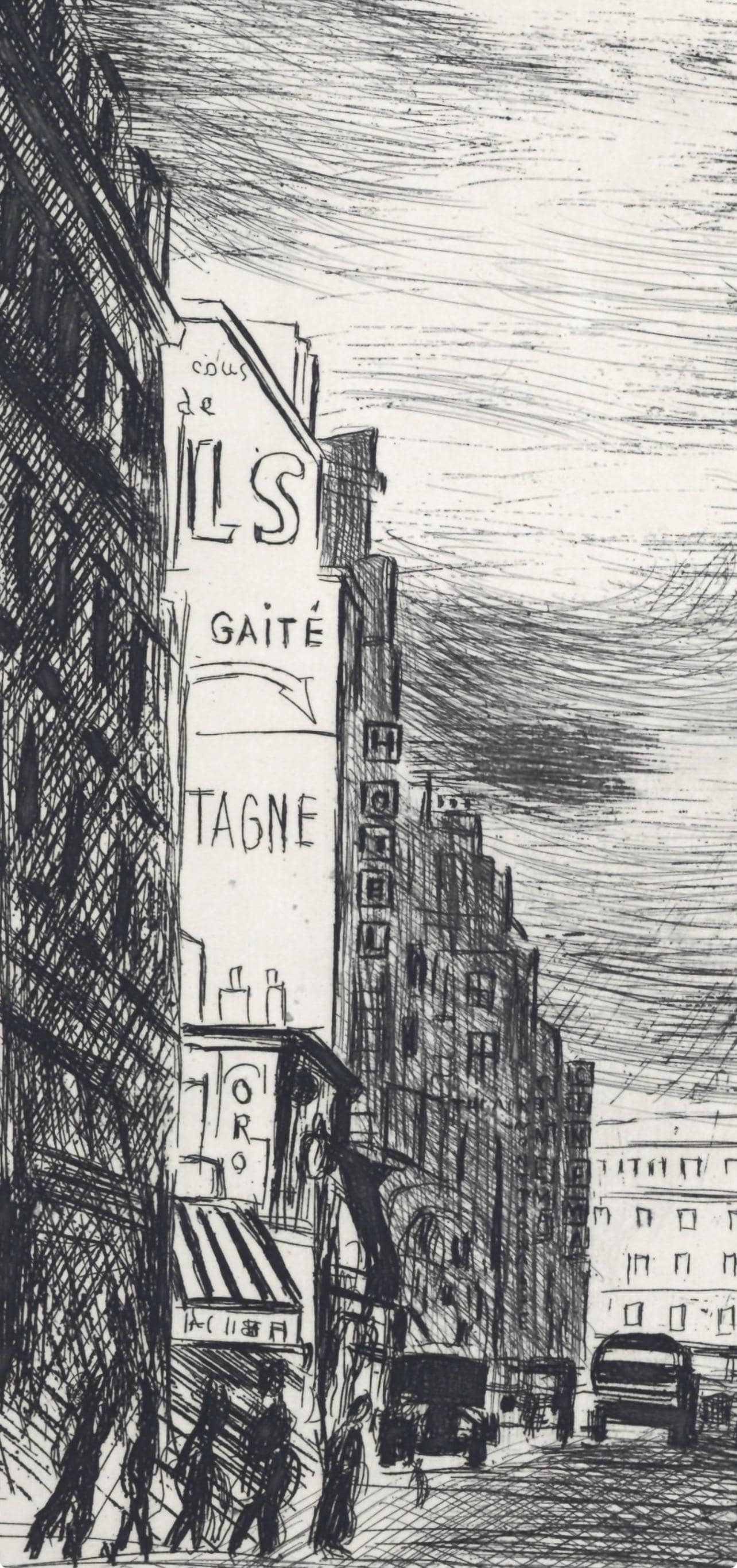Etching - Mose Kisling - Montparnasse - A La gloire Paris - 4