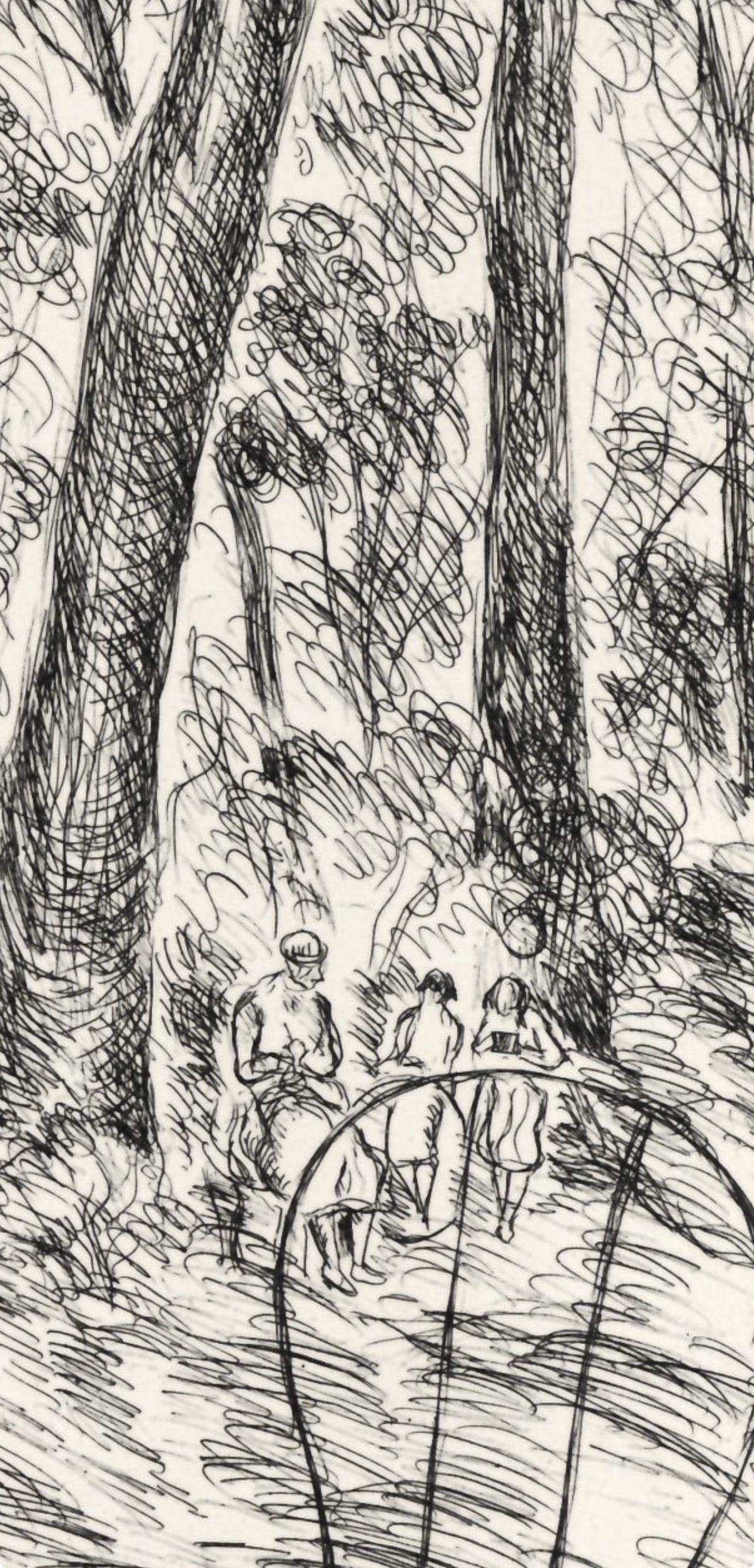 Etching - Luc-Albert Moreau - Jardins de Paris - A La gloire Paris - 4