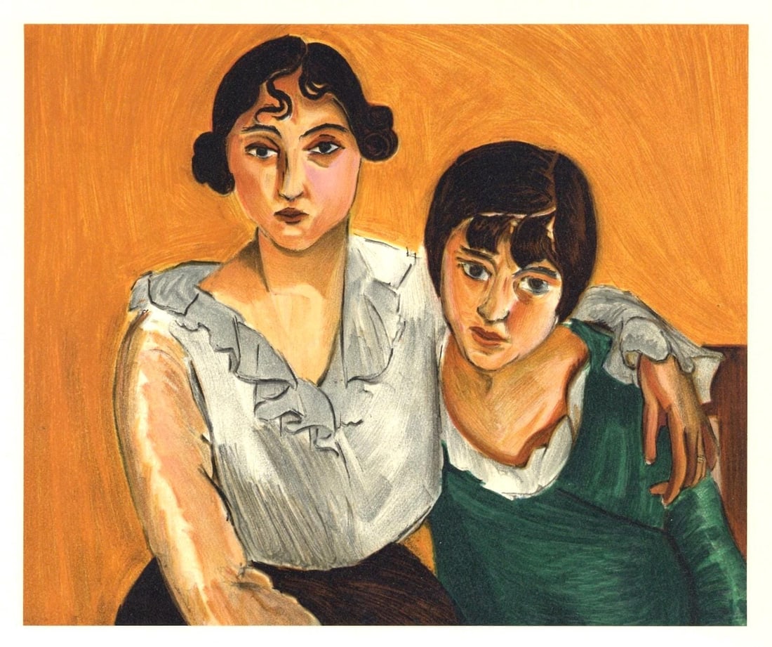 Lithograph - Henri Matisse - Les deux Soeurs - Portraits par Henri Matisse - 5