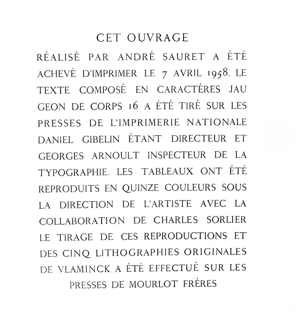 Lithograph - Maurice de Vlaminck - Les tilleuls sous la neige - Vlaminck - Signed - 7