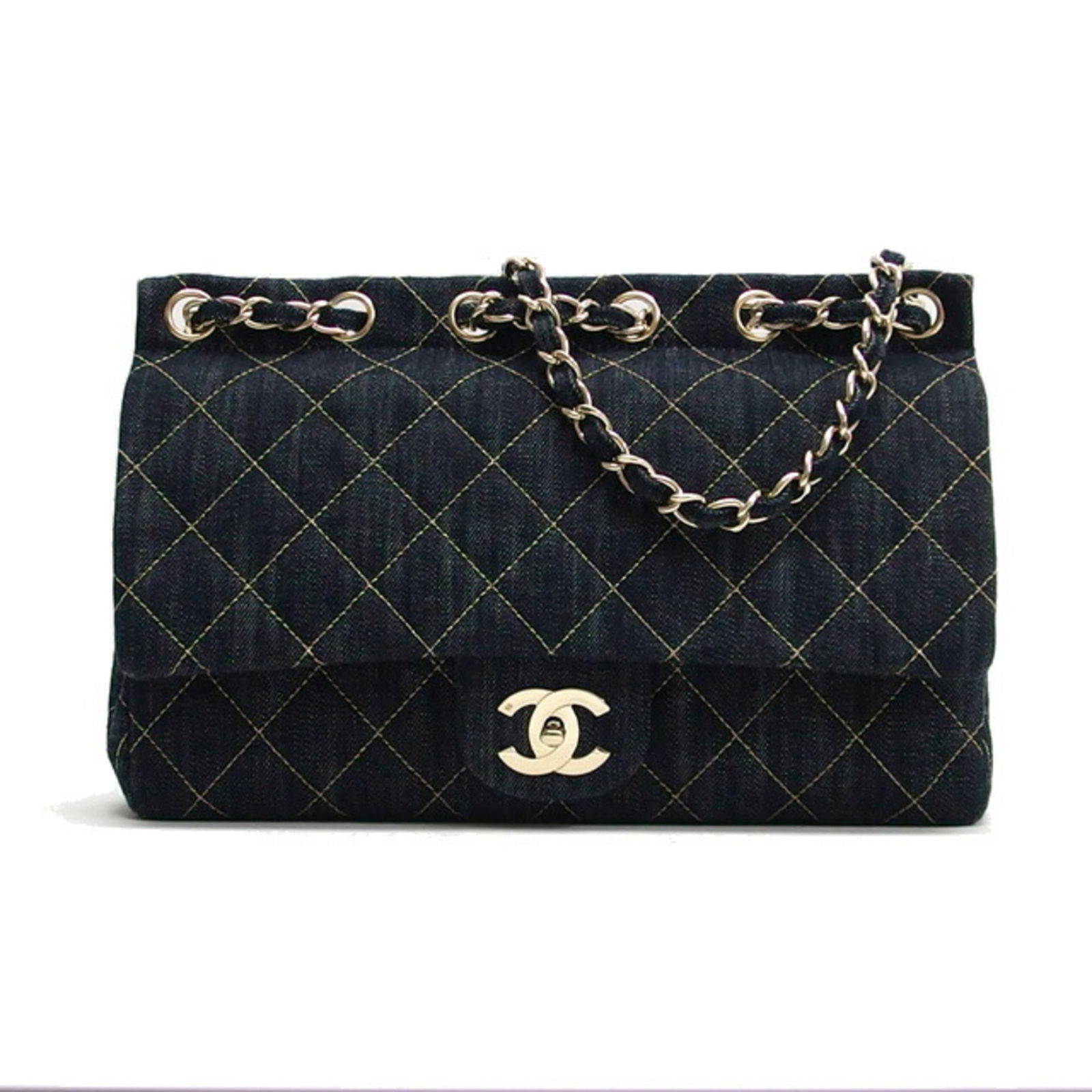 Denim Chanel Shoulder Bag (1 of 11)