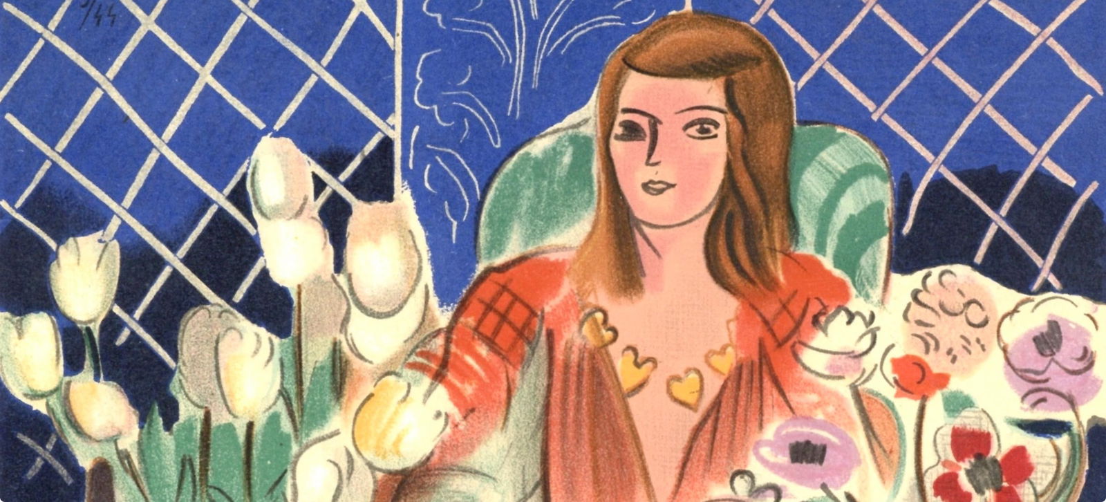 Lithograph - Henri Matisse - Mademoiselle A.N. - Portraits par Henri Matisse - 2