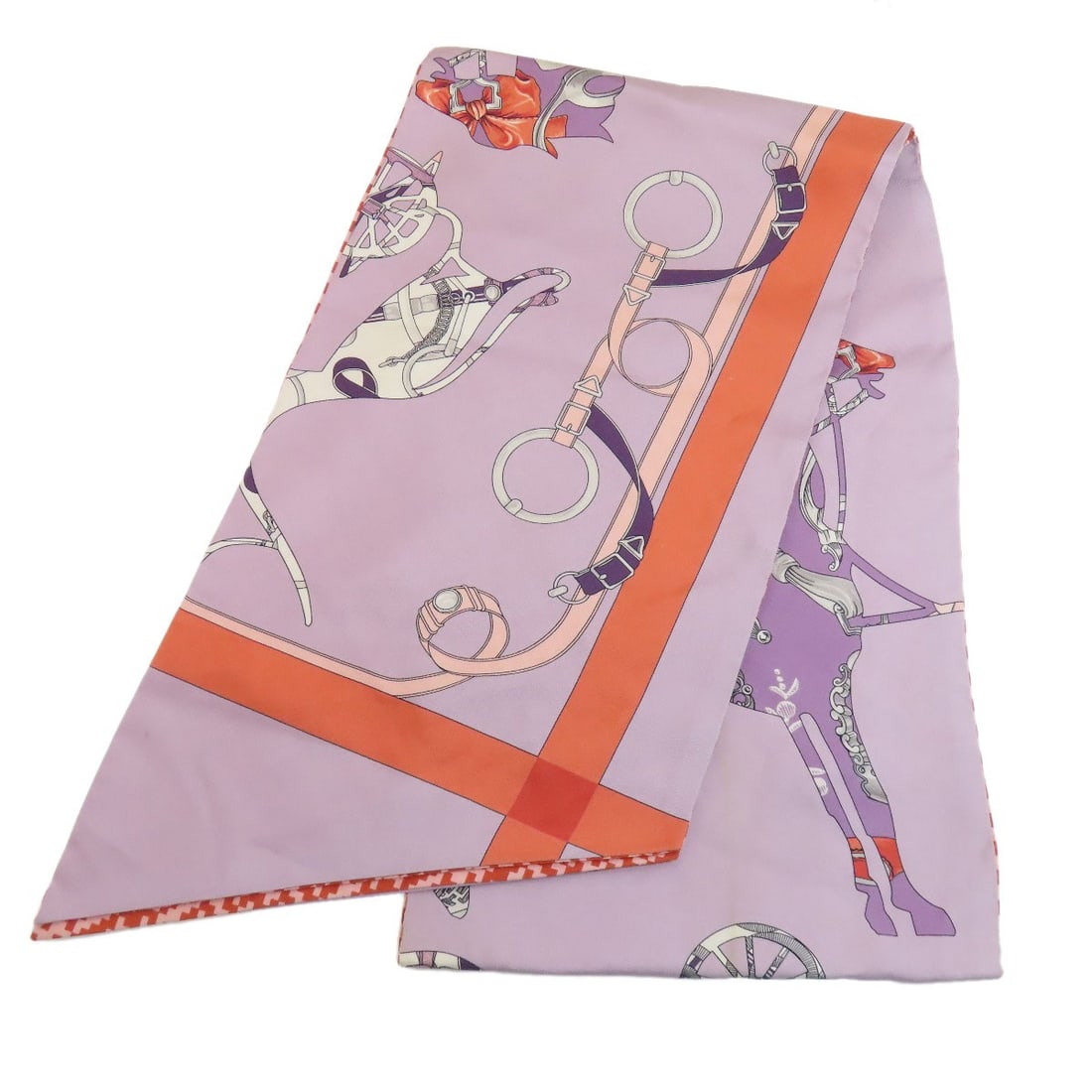 Silk HERMES Maxi Twilly cut Scarf (1 of 13)