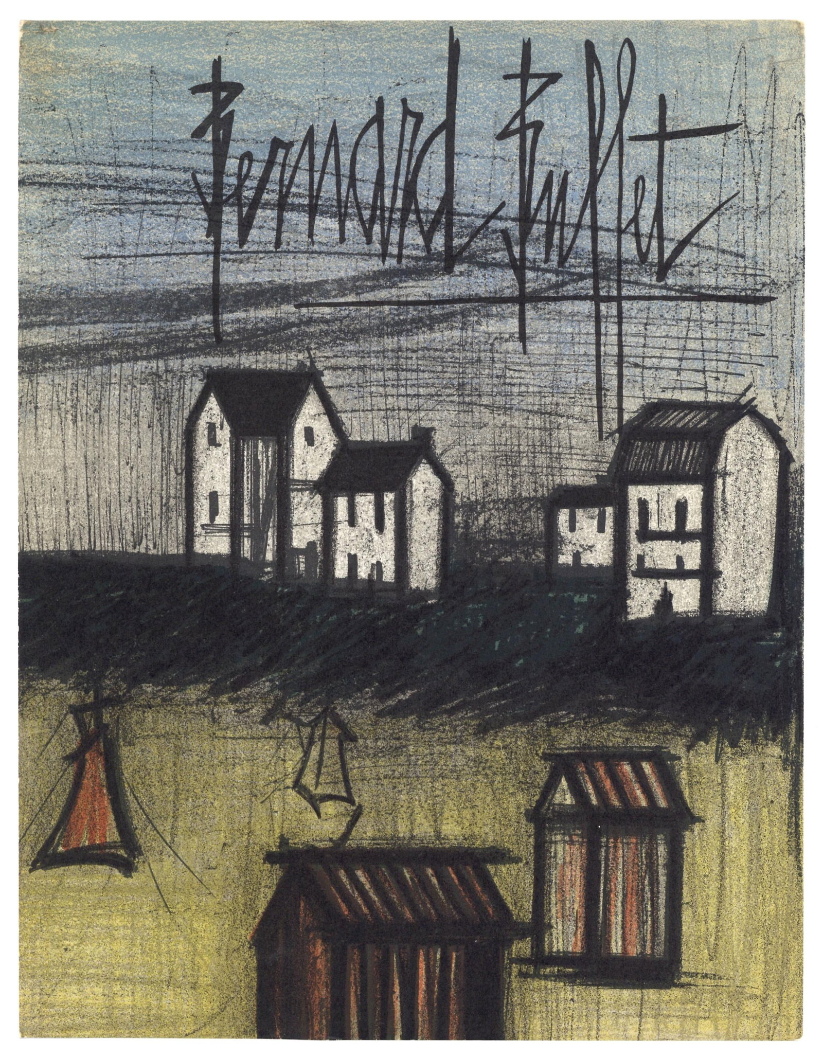 Lithograph - Bernard Buffet - La petite plage - Lithographs 1952-1966 - 5