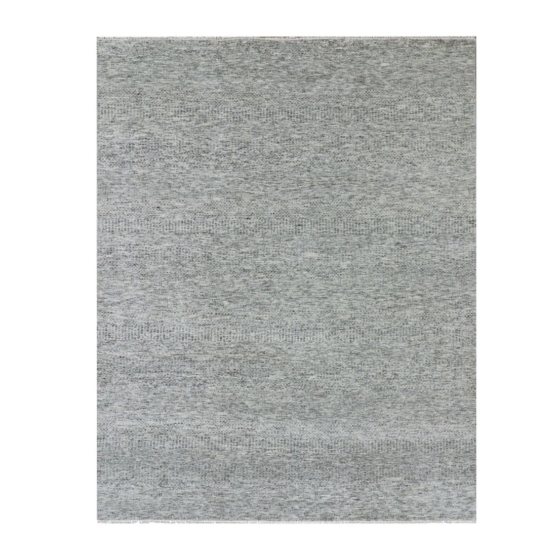 Rug 8'x10'2" Owl Gray Modern Grass Design Pure Wool Hand Knotted (1 of 12)