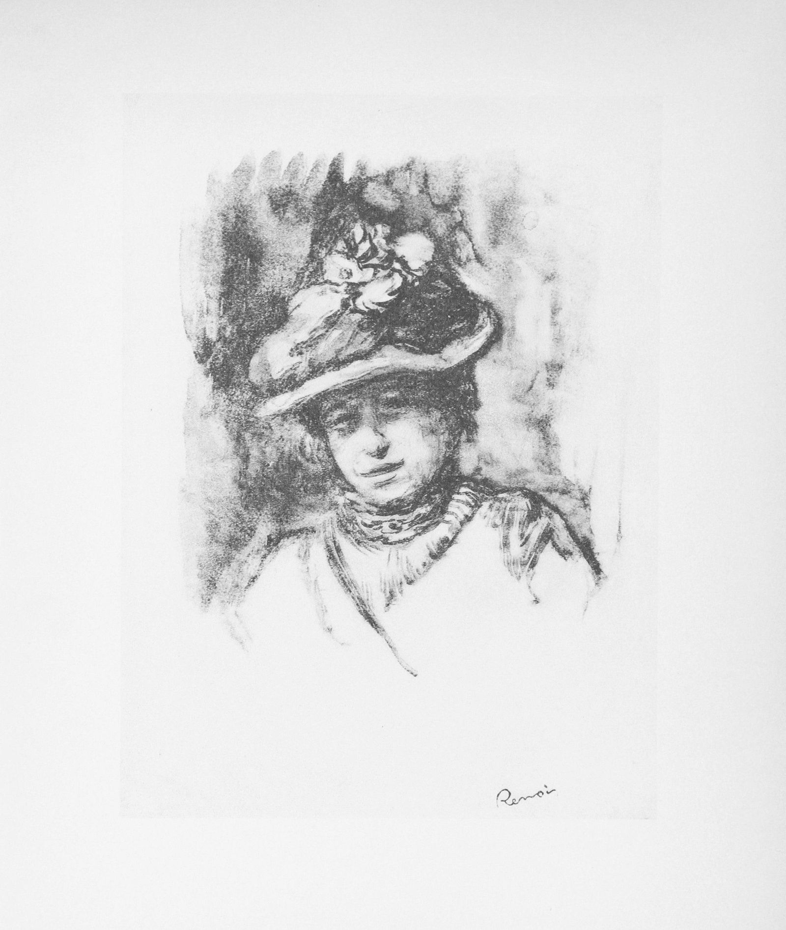 Lithograph - Pierre-Auguste Renoir - Portrait de Jeanne Baudot - Les Lithographies de Renoir - 5