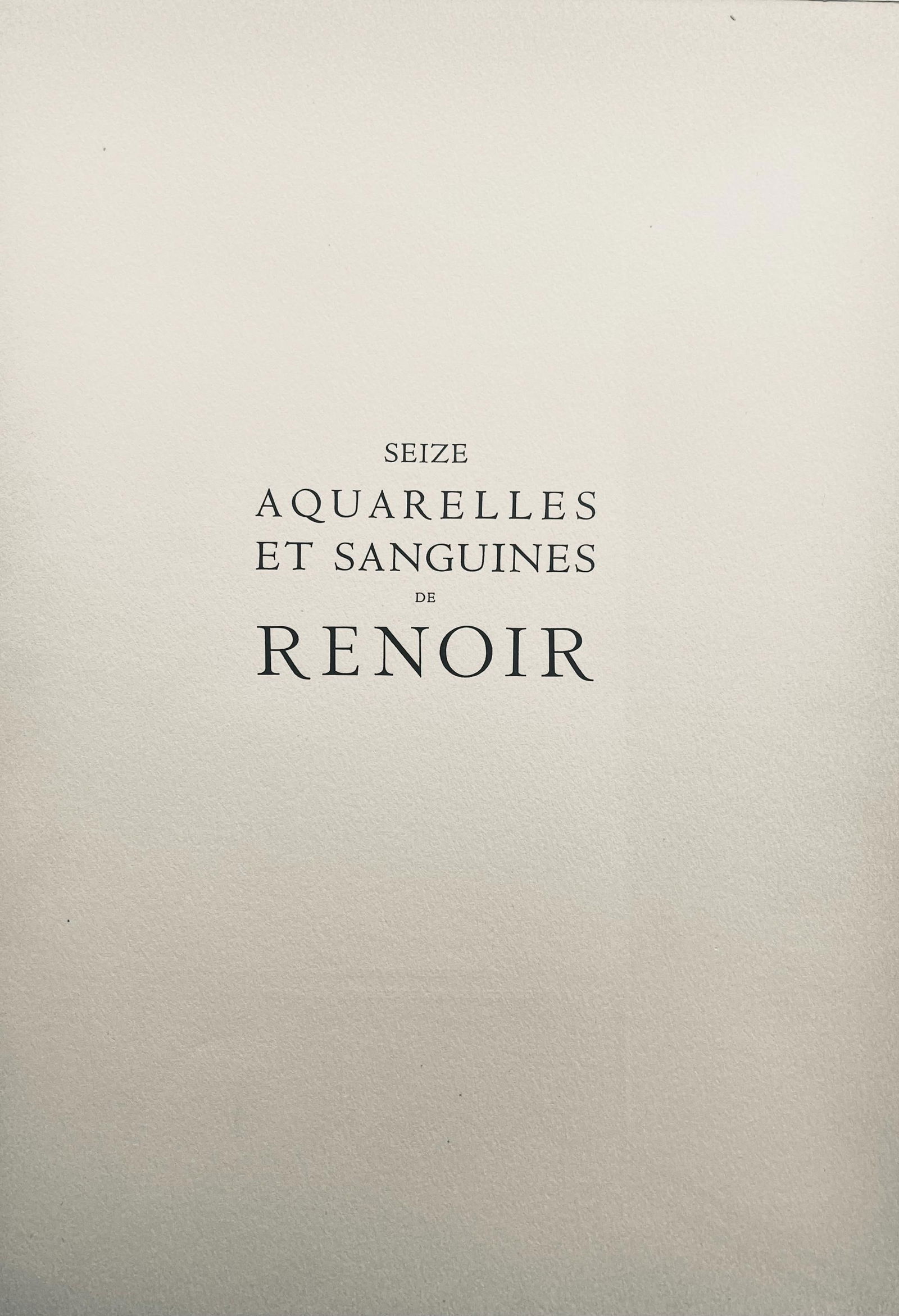 Lithograph - Pierre-Auguste Renoir - Composition - Seize Aquarelles et Sanguines de Renoir - 7
