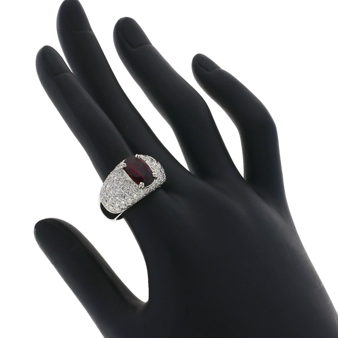 16.6g 2.54ct Ruby Diamond Ring Platinum PT900 - 7
