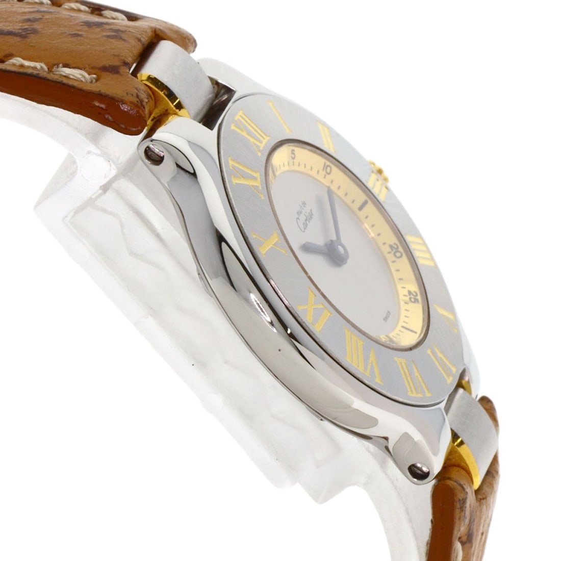 Leather CARTIER Must21 Watches Stainless Steel/ - 6