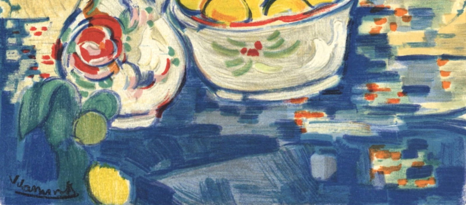 Lithograph - Maurice de Vlaminck - Nature morte aux pommes - Vlaminck - Signed - 4