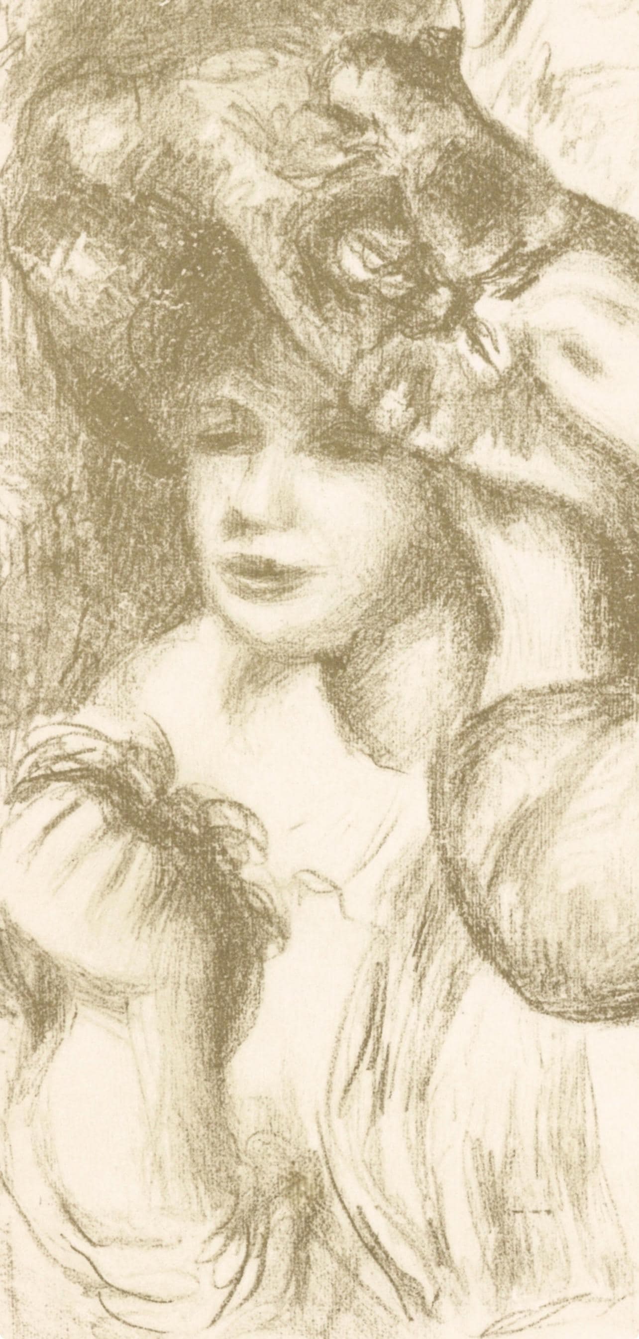 Lithograph - Pierre-Auguste Renoir - Le chapeau pingl - Les Lithographies de Renoir - 2
